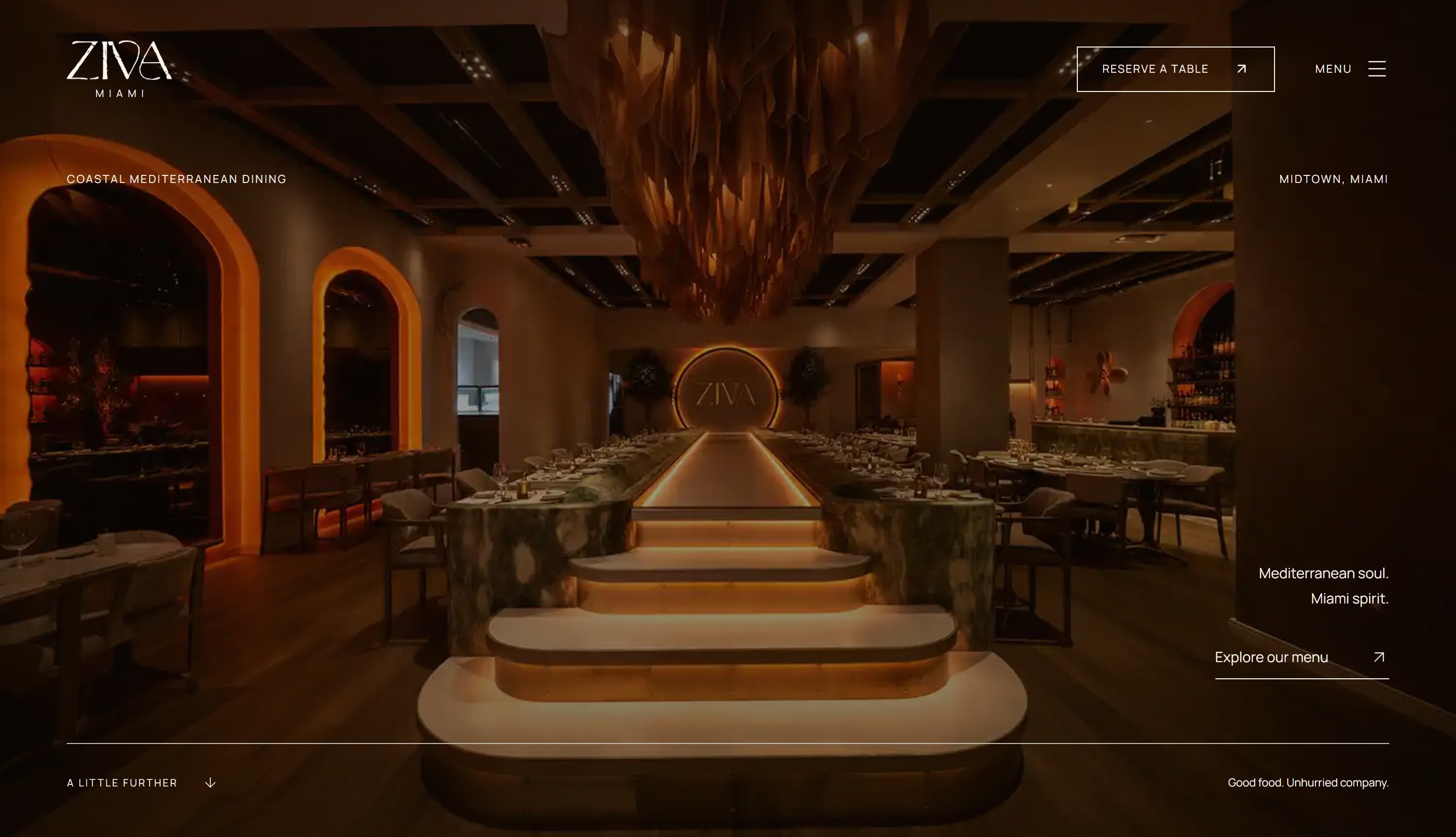 Ziva concept opening with its golden dining room and reservation link