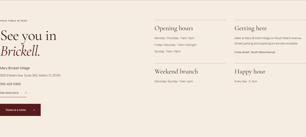 Novecento redesign showing the complete visit details section