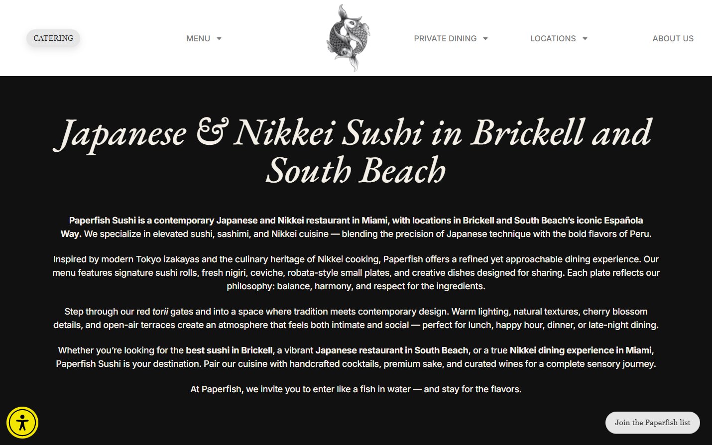 Original Paperfish introduction with the complete Japanese and Nikkei heading and centered paragraphs